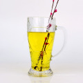 New Creative Glass Water Cup with Handle Family Fashion Simple Football Beer Bottle Party Single Layer Big Drink Cup